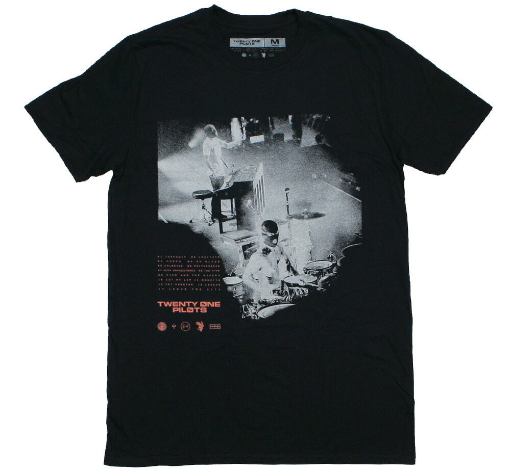 8SM1 トゥエンティワンパイロッツ バンドTシャツ 黒 M 古着 used 楽天