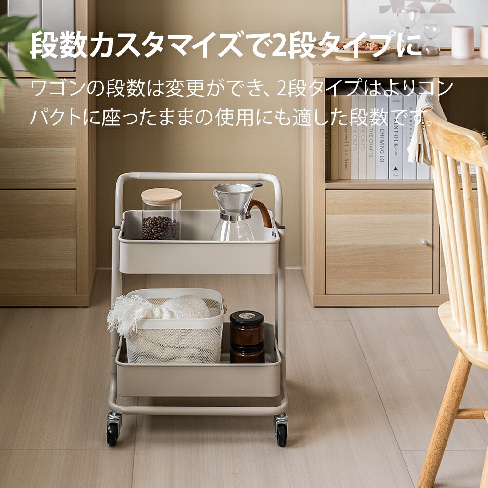 楽天市場】【25日限定10%OFFクーポン】 キッチンワゴン 3段 キャスター