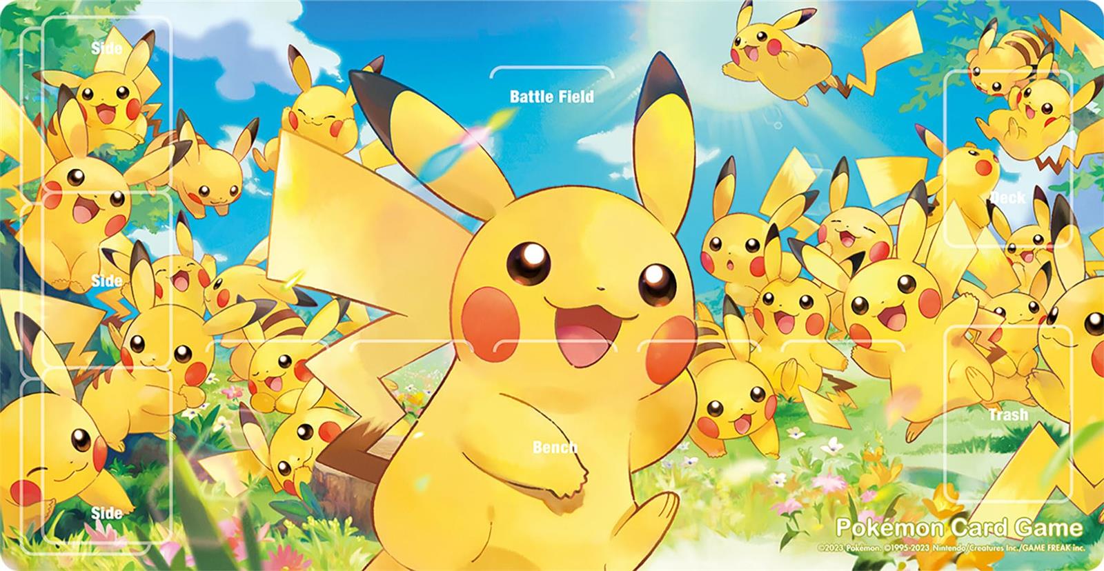 ポケモン ポケモンカードゲーム ラバープレイマット ピカチュウ大集合