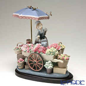 楽天市場】リヤドロ 公園通りの花屋さん 1454 リアドロ LLADRO 置物