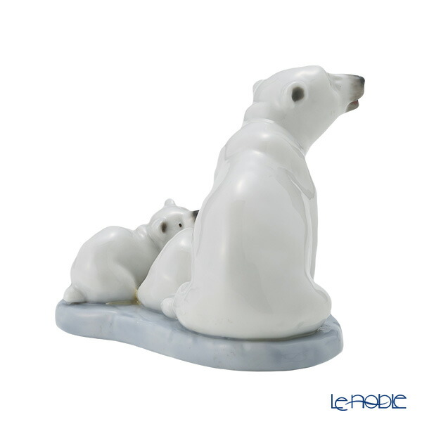 楽天市場】リヤドロ Polar Bear miniature 白くまの親子 5434