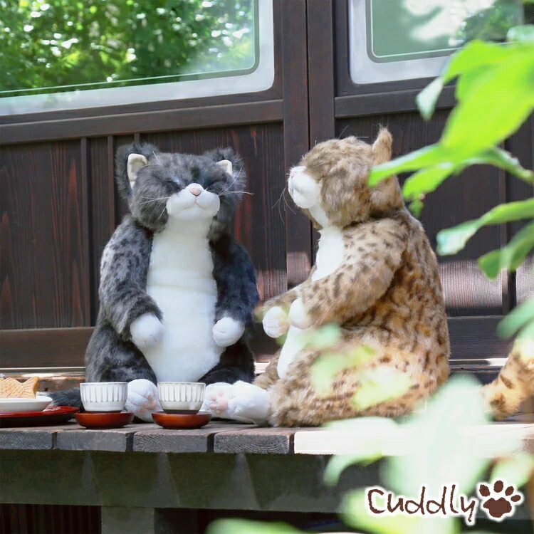 楽天市場】ぬいぐるみ 猫 茶トラ リアル 日本製 Cuddly カドリー ピン