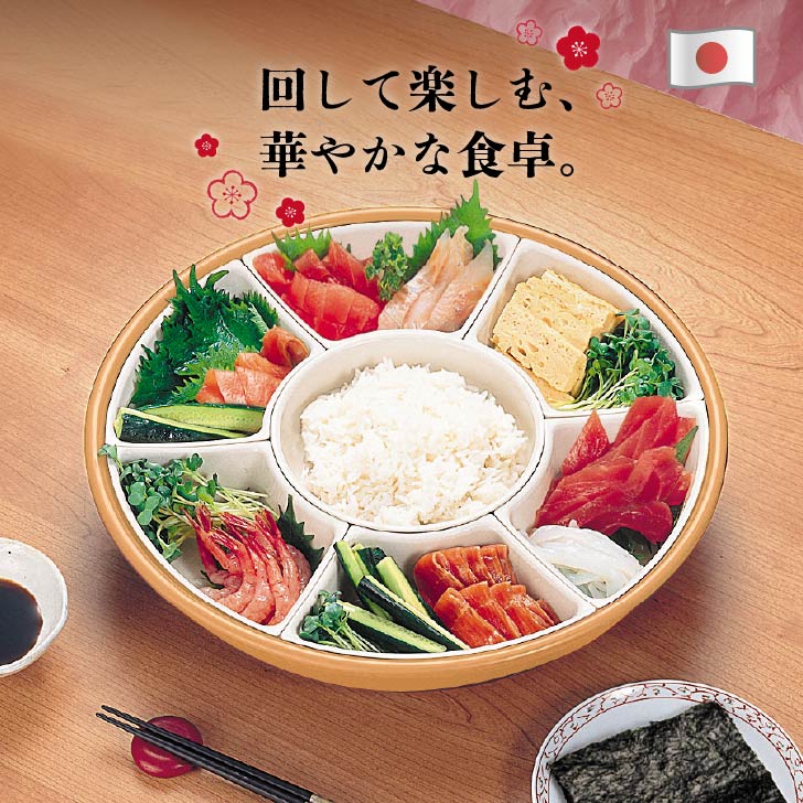 楽天市場】くるくる小鉢盛皿セット 回転プレート 盛り付け 盛皿 仕切り
