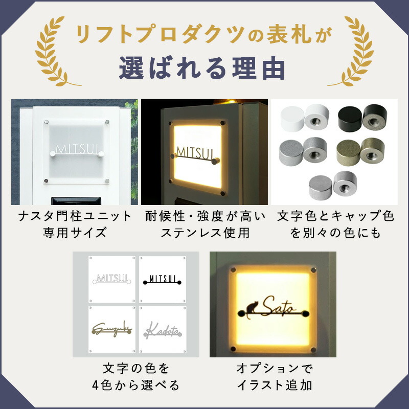 楽天市場】【 P10〜20倍！ 2/4〜10日迄 】 表札 ナスタ NASTA KS