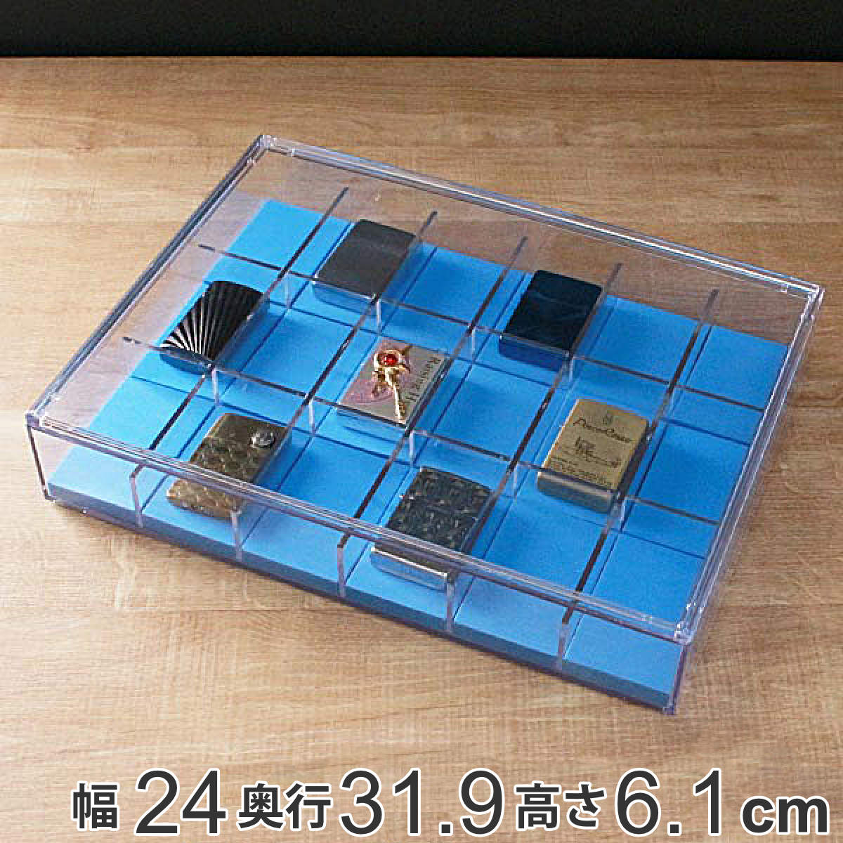 楽天市場】ライターコレクションボックス 18マス フラット型 ライター