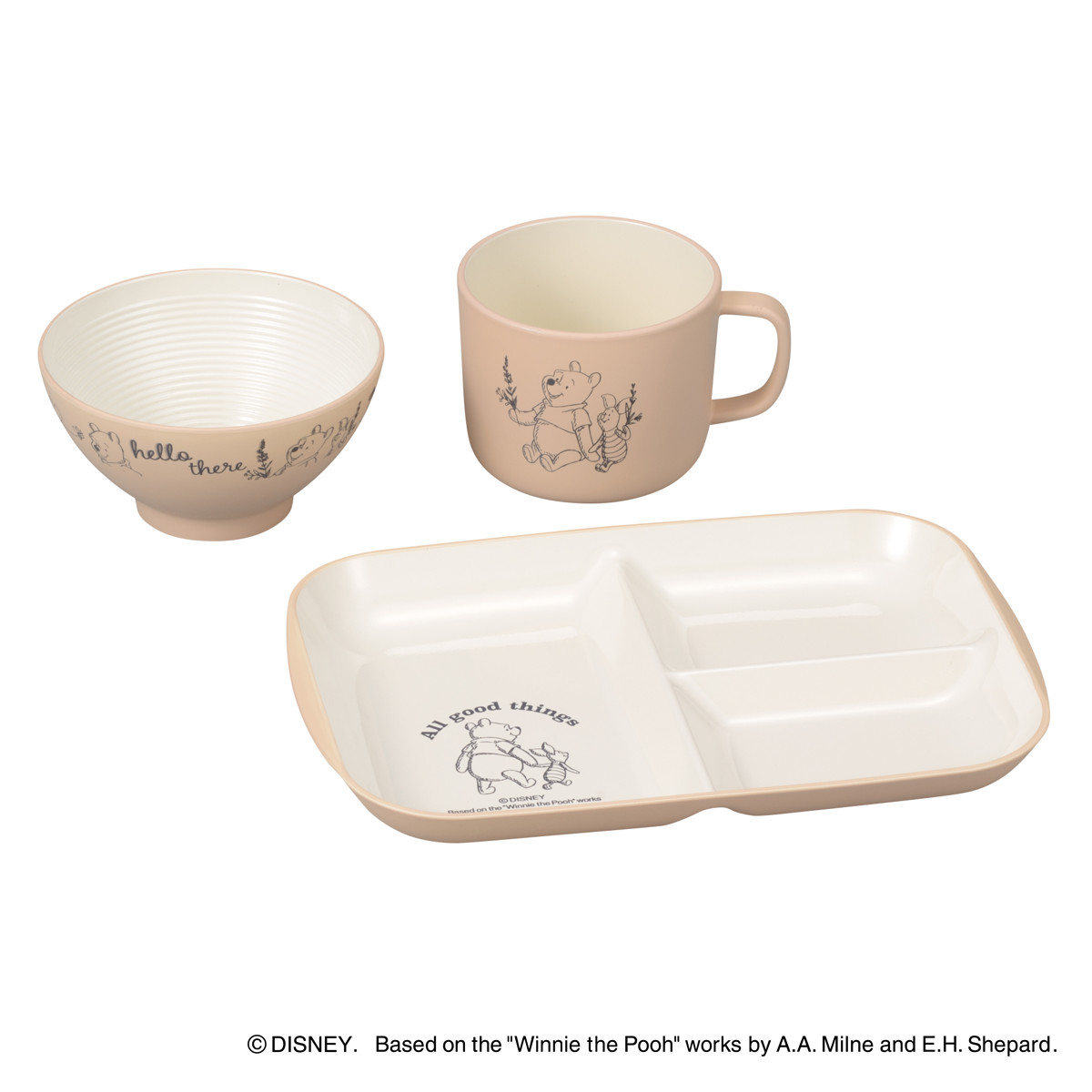 楽天市場】Pooh Bee くまのプーさん 食器セット 抗菌 （ BPAフリー