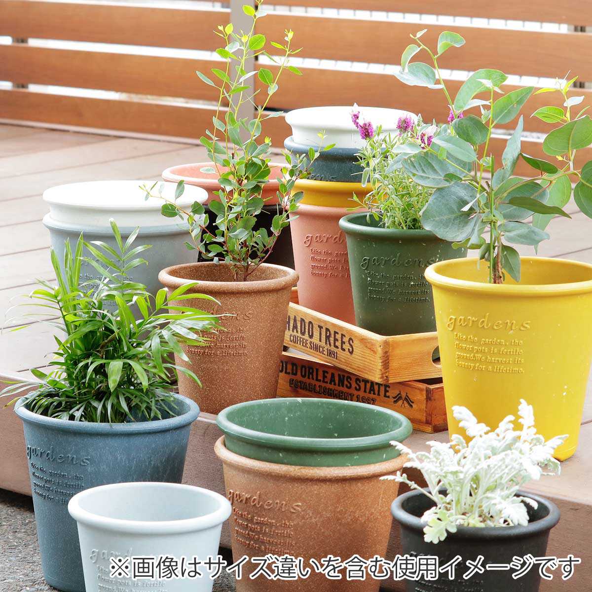 楽天市場】植木鉢 エコポット丸型 6号 古紙入 （ プランター プラント