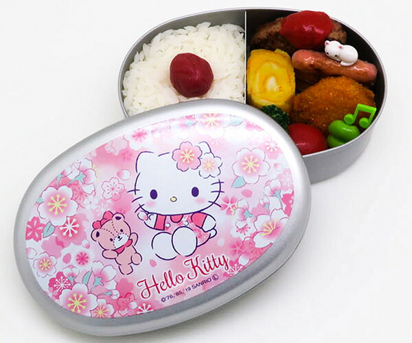 楽天市場】お弁当箱 1段 アルミ ハローキティ サクラ 350ml アルミ