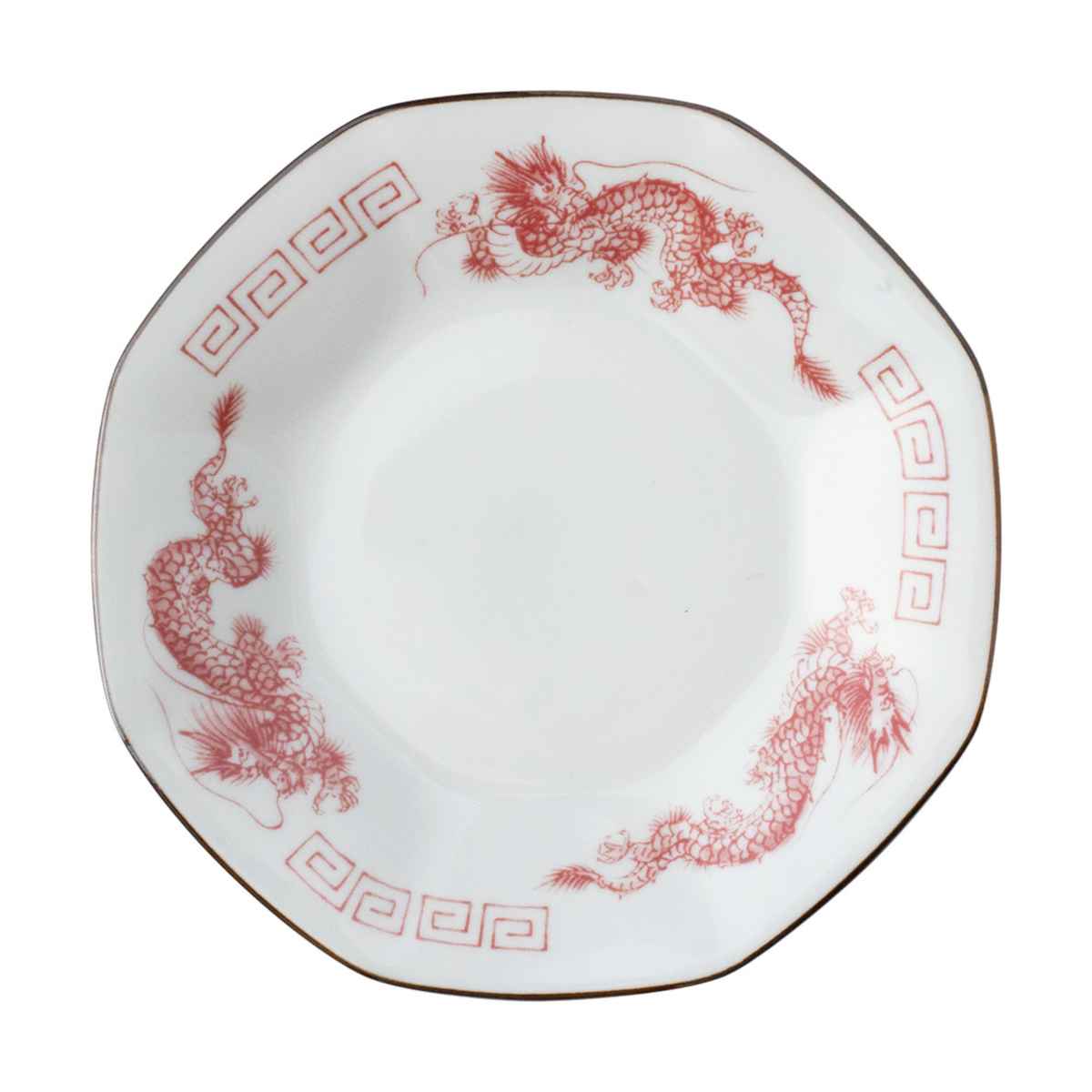 楽天市場】八角皿 プレート 19cm チャーハン皿 レトロ中華 磁器 （ 食