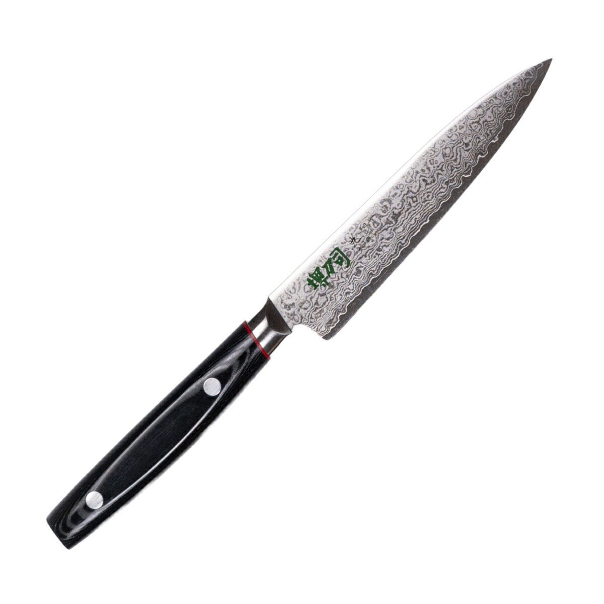 楽天市場】ペティナイフ 12cm 九間丁 ダマスカス鋼割込 黒マイカルタ