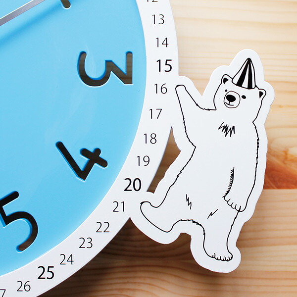 楽天市場】振り子時計 circus clock シロクマ ステップ秒針 ヤマト工芸