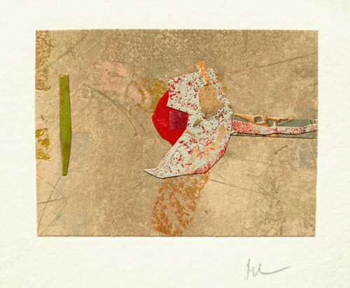 楽天市場】版画/銅版画+コラージュ 山本正文 夏のつぼみ-2 現代アート