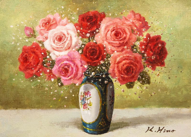 油絵「薔薇」