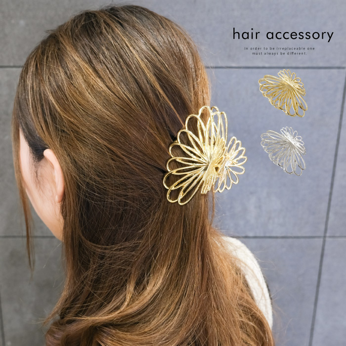 楽天市場】＼1000円ポッキリ／ メタルフラワーバンス ヘアアクセサリー