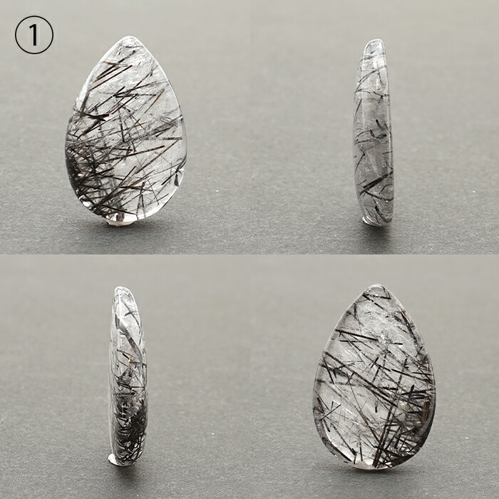 楽天市場】ブラックルチルクォーツ ルース ドロップ 11.74ct ブラジル