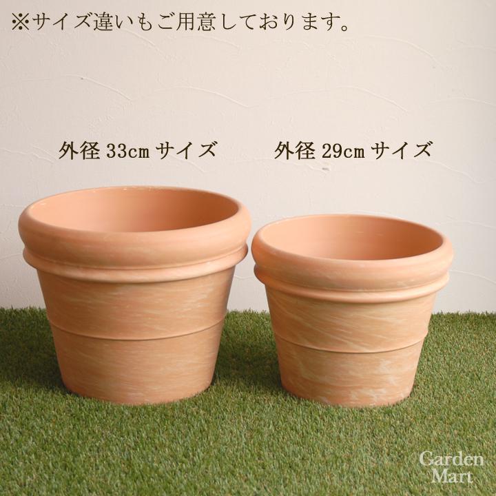 楽天市場】ドイツ製 テラコッタ 植木鉢 シンプル ダブルリムポット 外