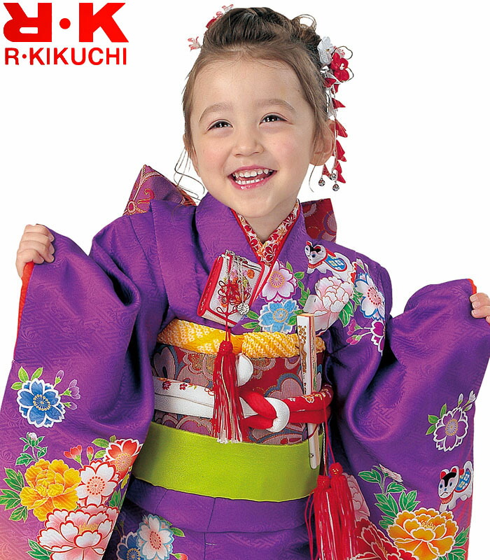 楽天市場】七五三 753 着物 3歳 女の子 着物フルセット RK リョウコ
