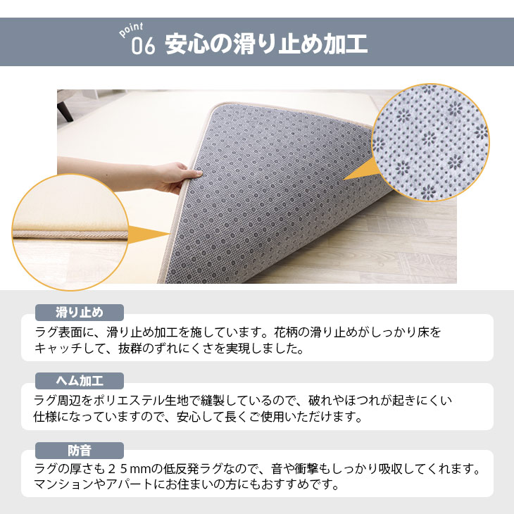 楽天市場】【抗菌 防ダニ】ラグ 低反発 ラグ 極厚25mm 200×250cm ラグ