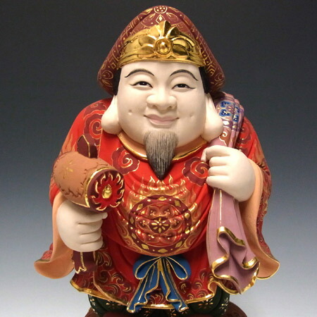 楽天市場】木彫り 仏像 彩色大黒天 立像 高さ34cm 楠製 大黒様 置物