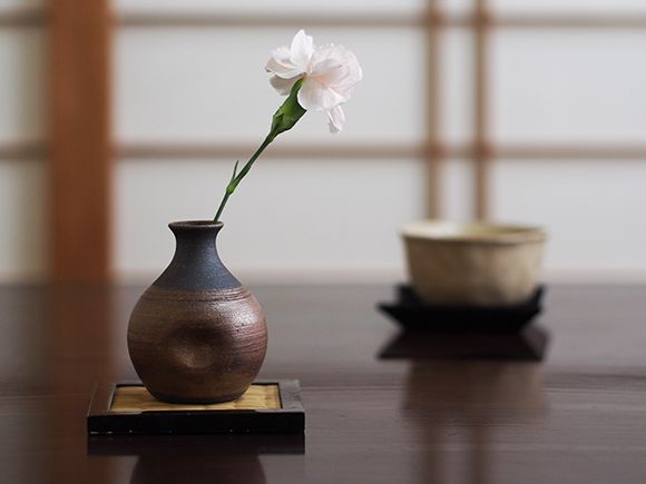 楽天市場】一輪挿し 銀嶺エクボミニ花入【花瓶 フラワーベース 器 壺
