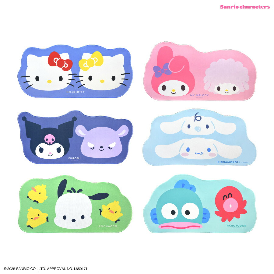 楽天市場】【公式】サンリオキャラクターズ ダイカットデスクマット