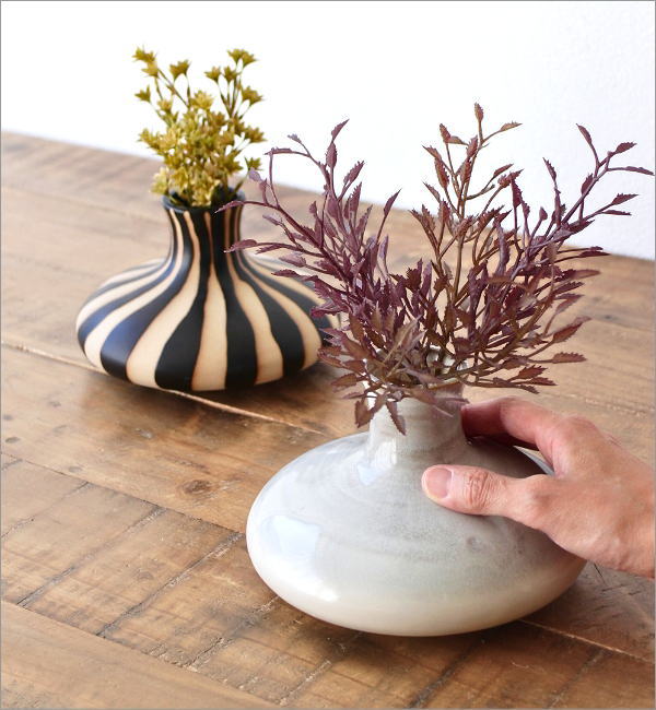 楽天市場】一輪挿し 陶器 花瓶 おしゃれ 枝物 ドライフラワー 生花