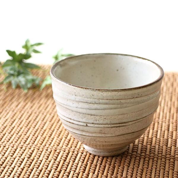 楽天市場】煎茶碗 湯のみ おしゃれ かわいい 粉引き 湯呑み茶碗