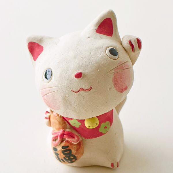 楽天市場】招き猫 おしゃれ 置物 オブジェ ねこ ネコ 陶器 かわいい