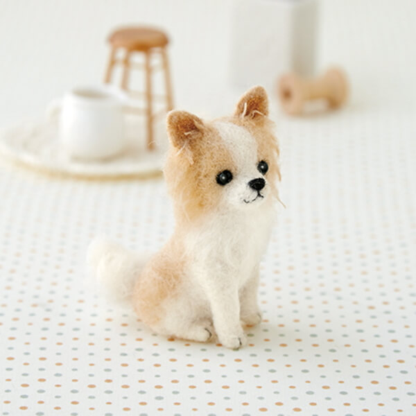 楽天市場】羊毛フェルトキット チワワ ロングコート 羊毛フェルト犬