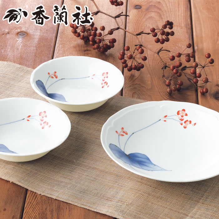 楽天市場】香蘭社 相思花 22cmディーププレート SE6-139-2 テーブル