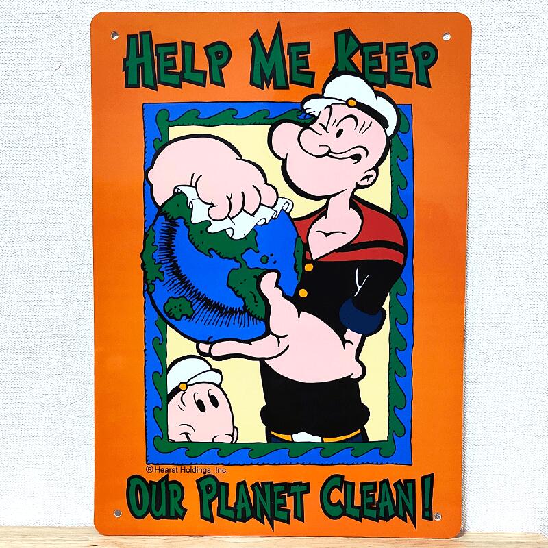 楽天市場】オープン 看板 プラサインボード ポパイ PLANET CLEAN