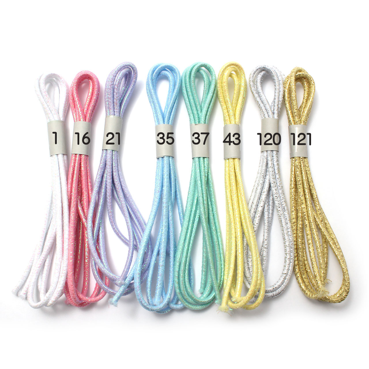 楽天市場】ヘアゴム ラメ入 ロングゴム HR-I24 Mサイズ 日本製 約3mm
