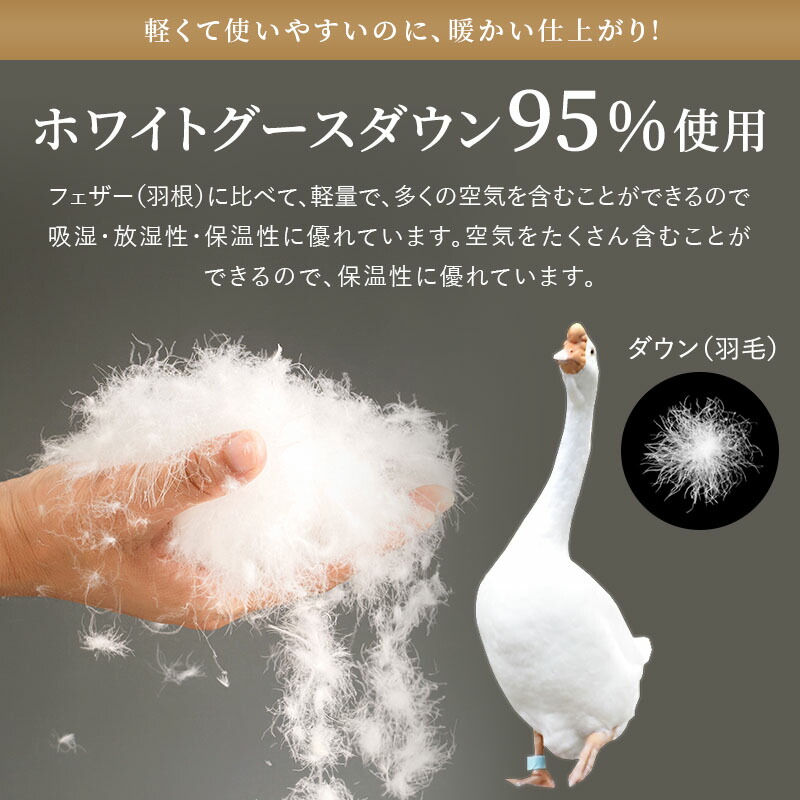 楽天市場】羽毛布団 羽毛ふとん 日本製 グース シングル 掛け布団