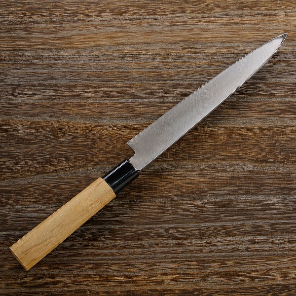 楽天市場】柳刃包丁 片刃 210mm 銀三ステンレス 桜柄 一般向け(和包丁
