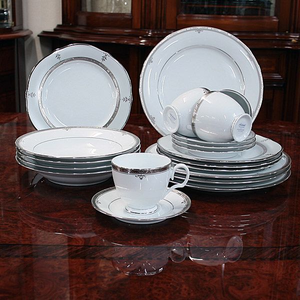 楽天市場】ノリタケ 食器 BUCKINGHAM PLATINA20pcディナーセット