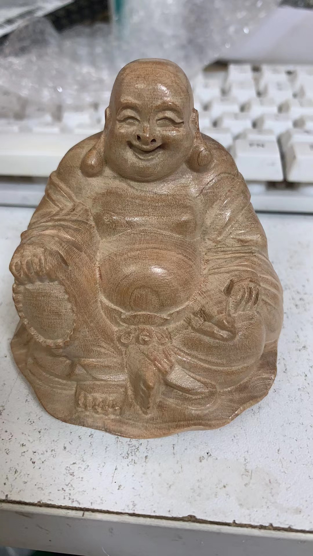 楽天市場】NEW! 七福神 布袋 縁起物 彫刻 天然木 彫刻 装飾品 風水