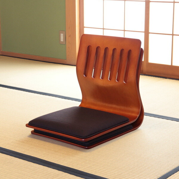 楽天市場】和風 座椅子 2脚セット クッション付き スタッキング 和室