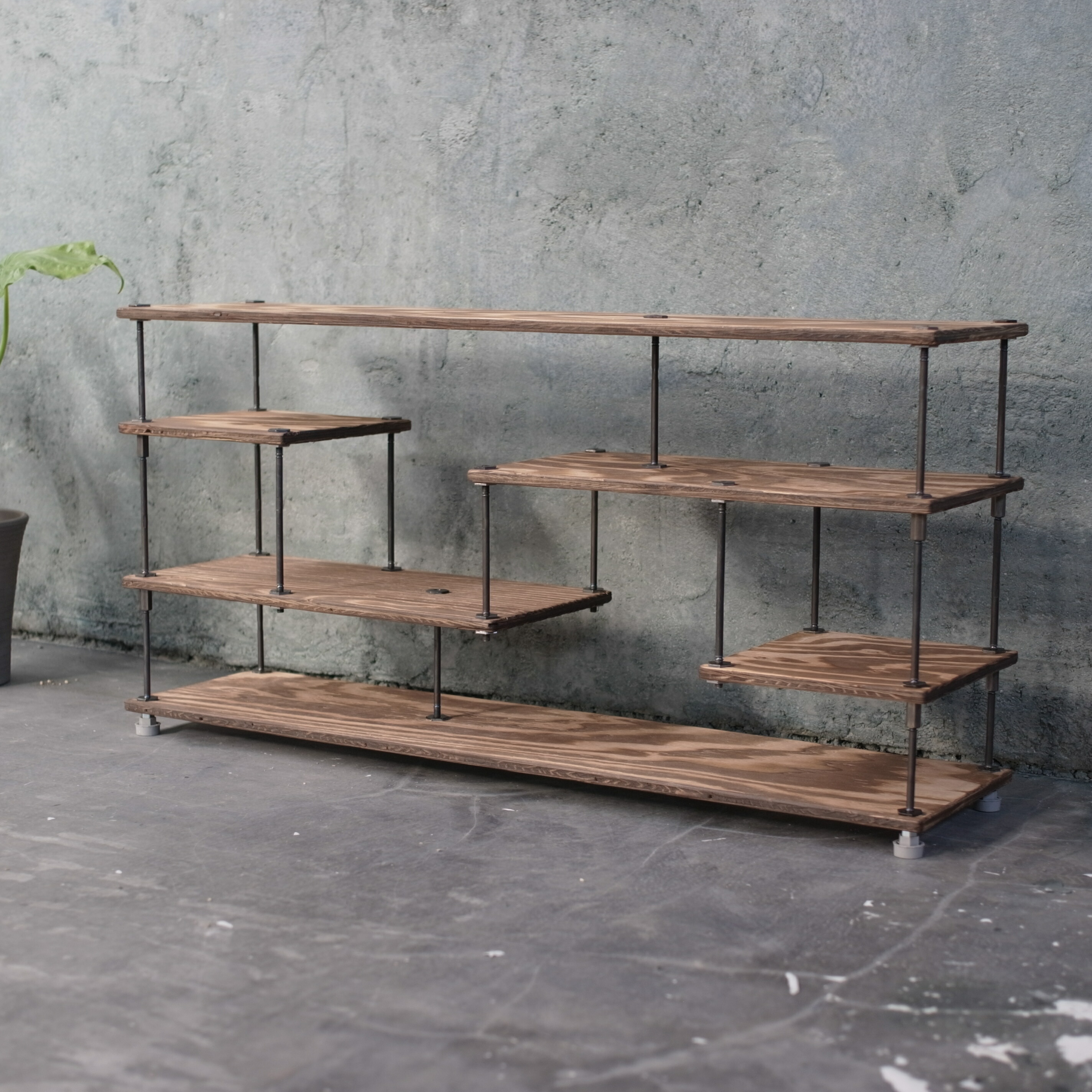 楽天市場】wood iron shelf 450*910*225 アイアン 棚 ラック シェルフ
