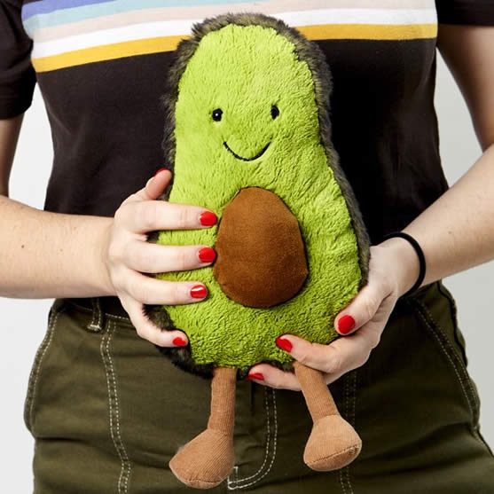 楽天市場】ジェリーキャット アボカド Mサイズ ぬいぐるみ jellycat