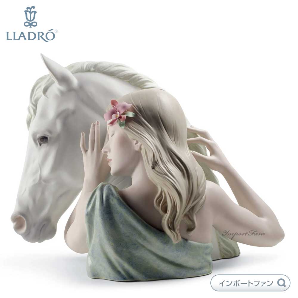 楽天市場】リヤドロ 親愛なる絆 馬 女性 置物 世界限定製作3000体