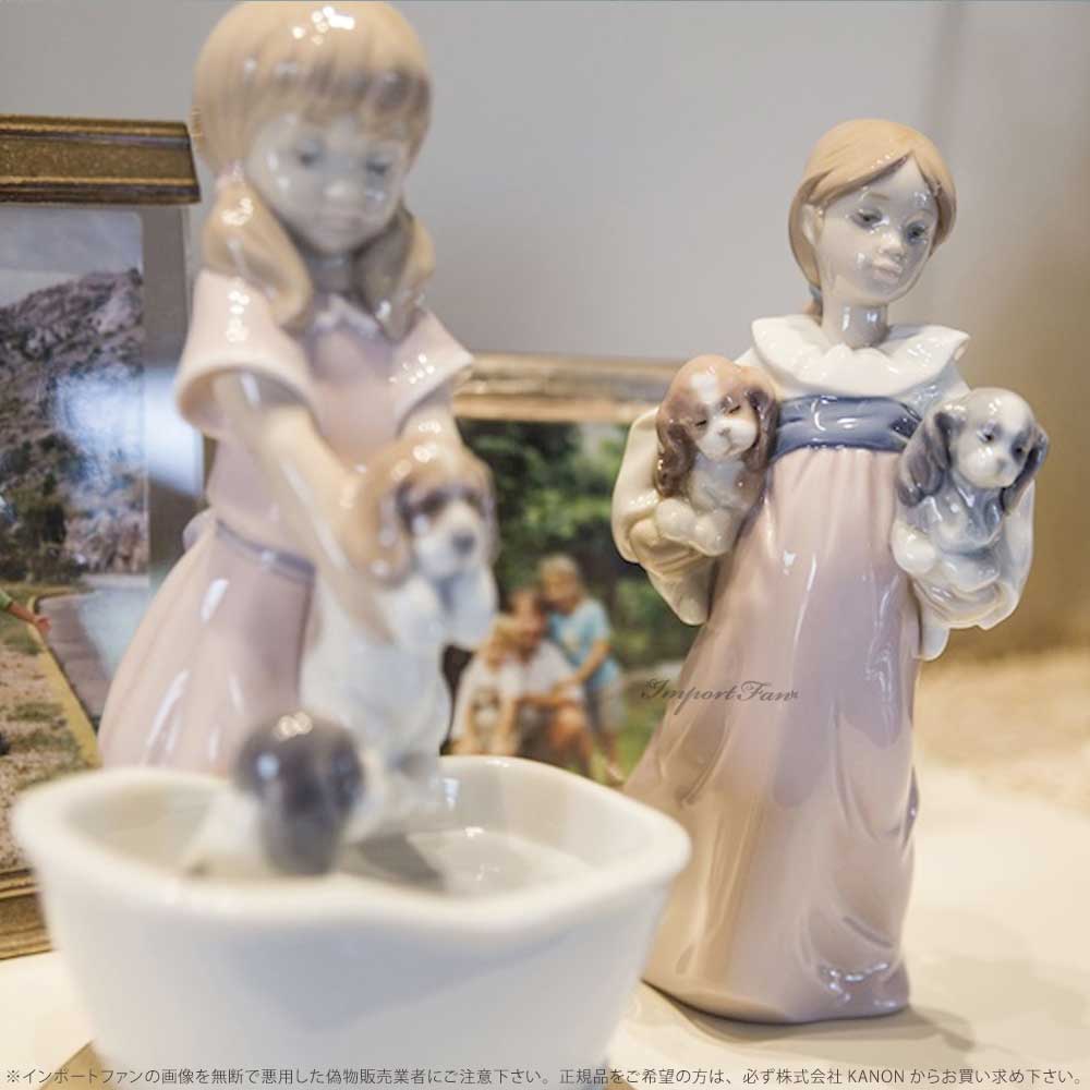 楽天市場】リヤドロ 私のパピィたち 子犬 少女 置物 01006419 LLADRO