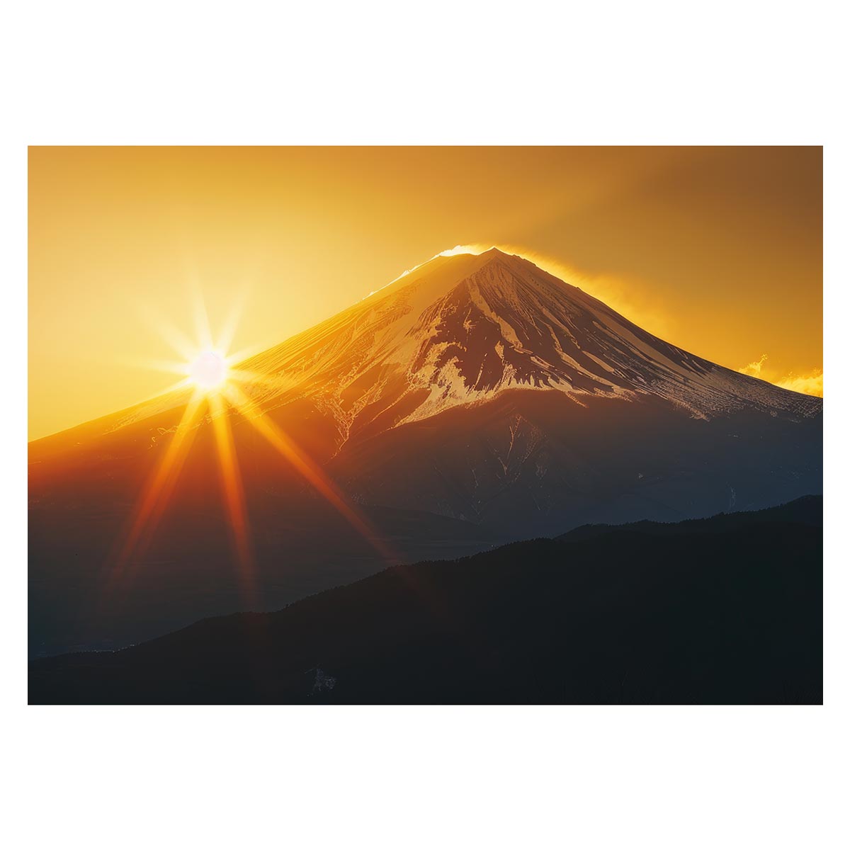 楽天市場】和風 金の富士 金運 ゴールド 山 富士山 ふじさん 横
