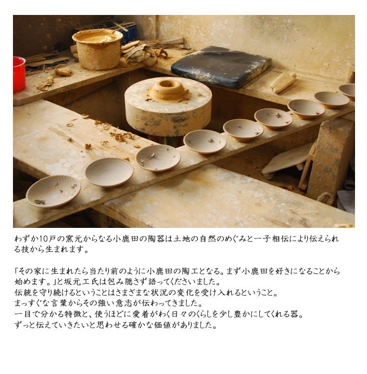 楽天市場】小鹿田焼き(おんたやき) 飛び鉋模様 8寸皿（直径約24cm