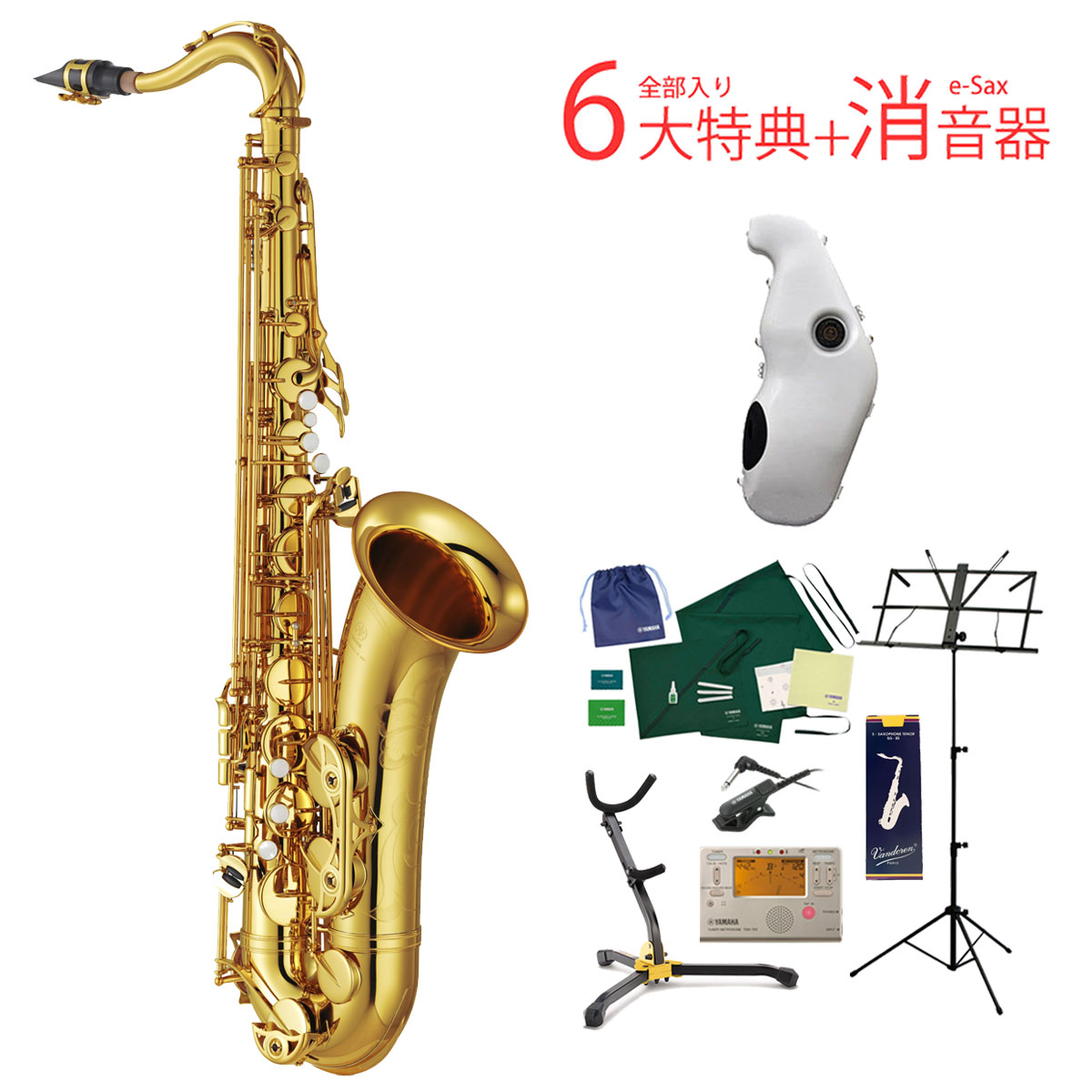 楽天市場】《全部入り6大特典+消音器イーサックス付き》 YAMAHA YTS-62