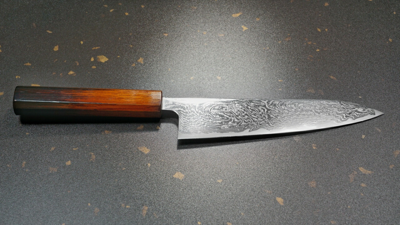 楽天市場】包丁 牛刀 180mm ダマスカス67層 AUS10 ステンレス 漆塗柄