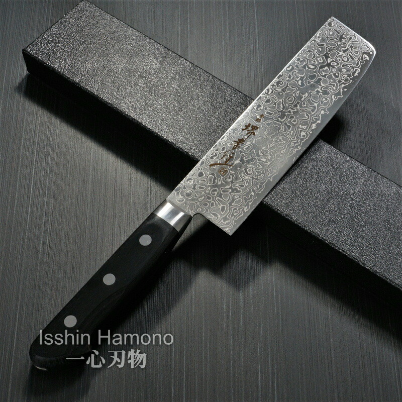 楽天市場】【楽天1位】包丁 菜切 160mm ダマスカス 45層 ミラー