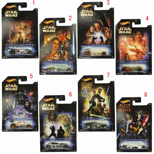 楽天市場】Hot Wheels Star Wars Diecast Cars Complete 8 スター