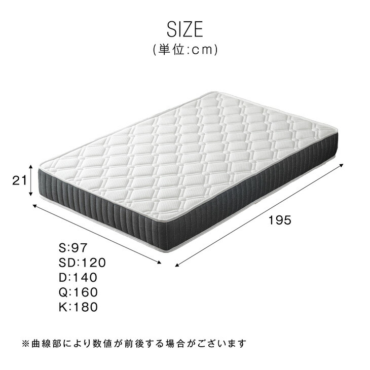 楽天市場】超高密度 3ゾーン構造 ポケットコイルマットレス 極厚 20cm