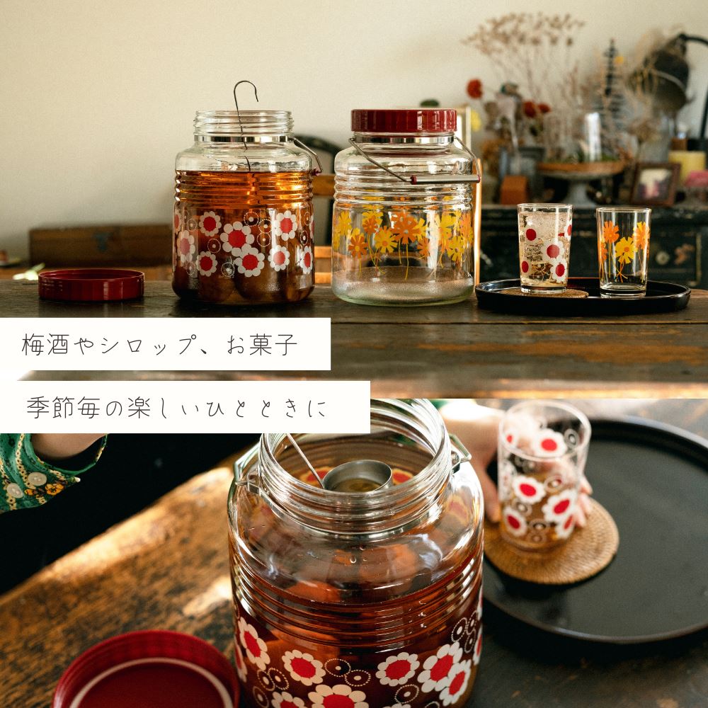 楽天市場】レトロ 貯蔵びん 3L | レトロガラス コンテナー 保存容器