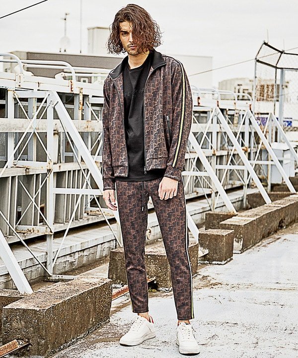 MEN'S BIGI｜【JUST PLAY】プリントストレッチトラックジャケット